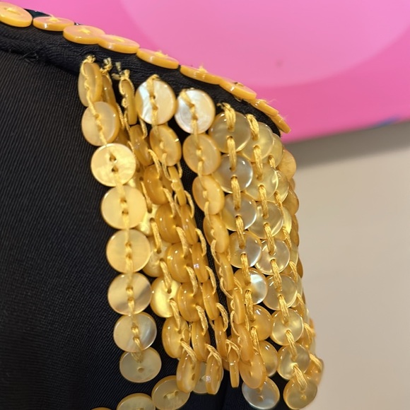 Moschino Couture! Men's Black Wool Tuxedo Jacket Buttons - Picture 5 of 16